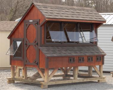 6x8 Chicken Condo Style Chicken Coop From Pine Creek Structures