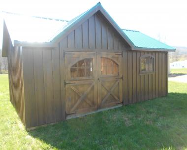  Pine Creek Structures 12' x 20' Board and Batten Victorian Deluxe