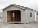 14x28 Peak Style 1-Car Garage  with Vinyl Siding at Pine Creek Structures