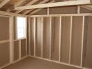 10x12 Peak Style Storage Shed Interior