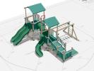 Medium commercial swing set